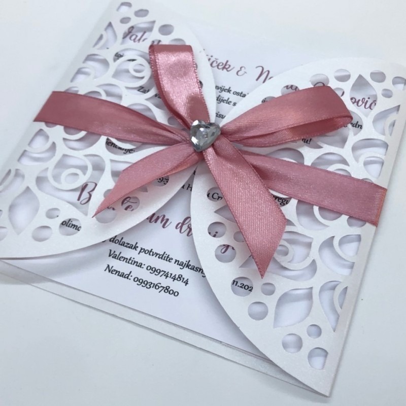 Laser cut pozivnica Cijena